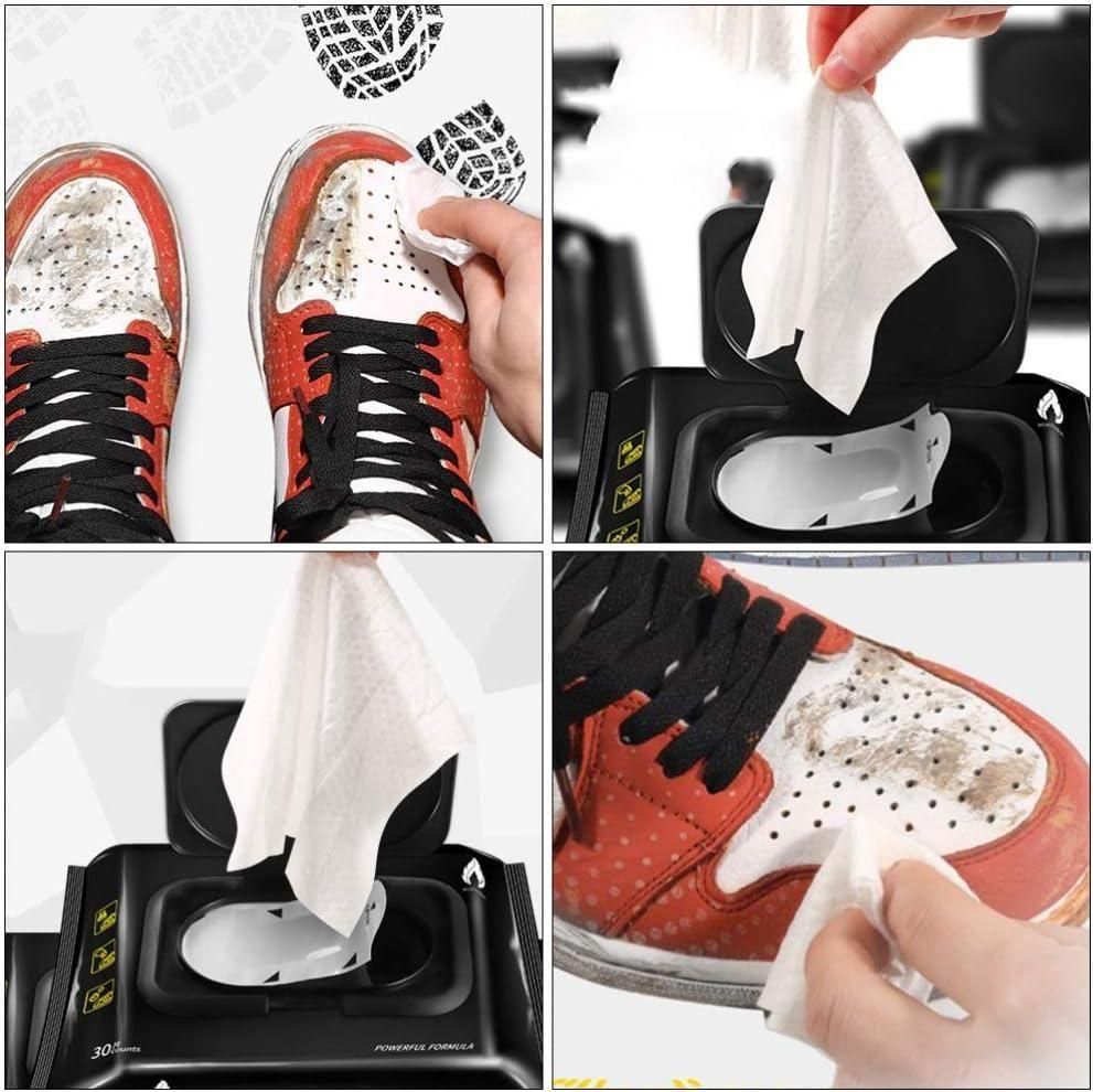 Keep your sneakers and shoes spotless with these Natural Sneaker & Shoe Cleaner Wipes. Each pack contains 80 pre-moistened wipes formulated to gently remove dirt and stains without damaging materials. Ideal for quick, on-the-go cleaning, they help maintain the appearance and longevity of your footwear with ease and convenience. Perfect for all shoe types, these wipes offer an expert solution for daily shoe care.