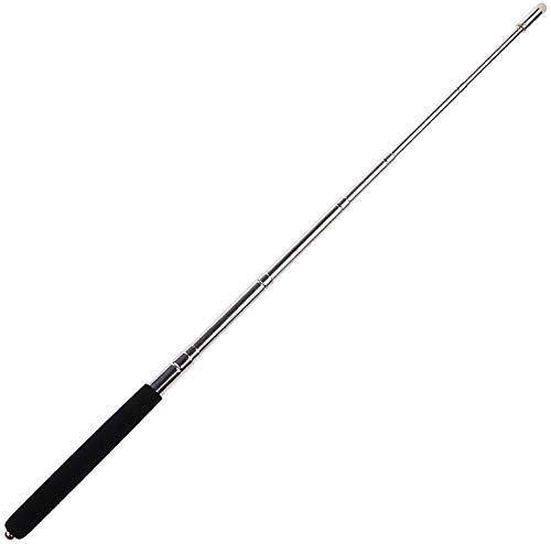 This professional-grade telescopic pointer offers dual functionality as both a presentation tool and self-defense stick. Featuring a durable metal construction with an extendable and retractable design, it provides convenient portability while maintaining structural integrity. The ergonomic grip ensures comfortable handling during extended use, making it ideal for educators, presenters, and individuals seeking a discreet security option.