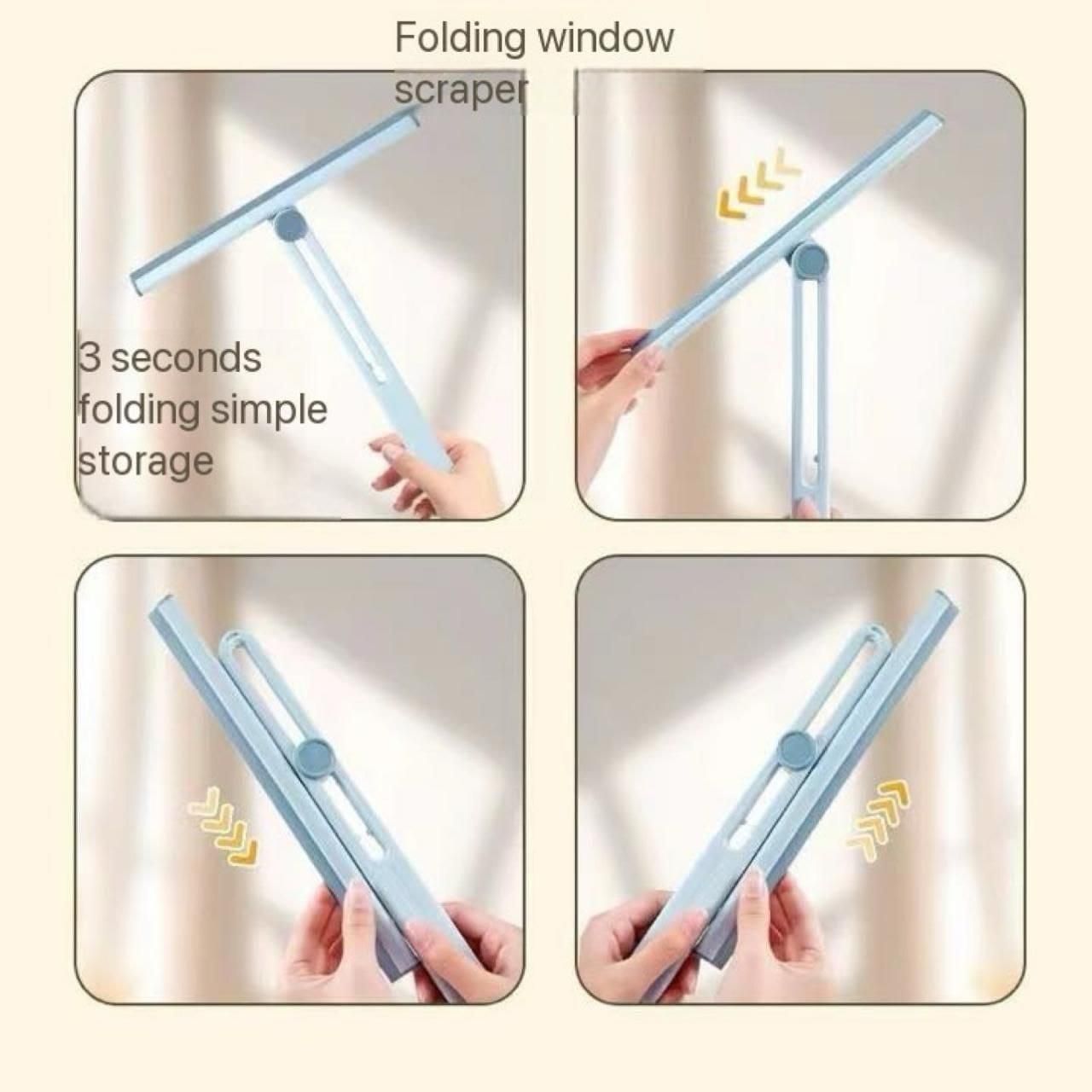 The Foldable Glass Wiper is designed for precision and convenience, featuring a compact foldable structure that simplifies storage and transport. Engineered to deliver streak-free cleaning, it efficiently removes water and debris from glass surfaces without causing scratches. Ideal for automotive windshields, home windows, and mirrors, this durable tool ensures professional-quality results with minimal effort.