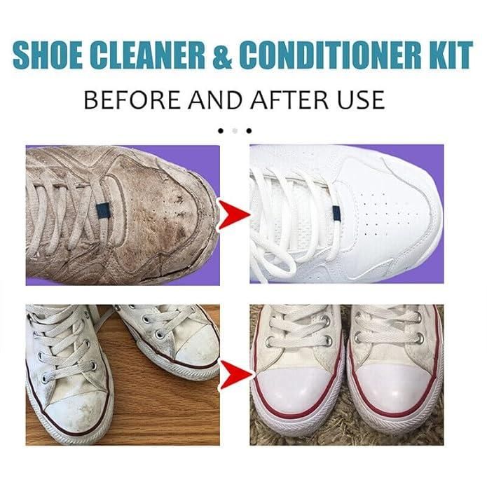 This advanced Shoe Cleaner and Conditioner Kit contains 100 ml of specialized formula designed to both purify and nourish footwear. The precision-engineered cleaning agent removes embedded dirt and stains without damaging materials, while the conditioning component replenishes essential oils to prevent cracking and maintain suppleness. Suitable for all premium footwear materials.