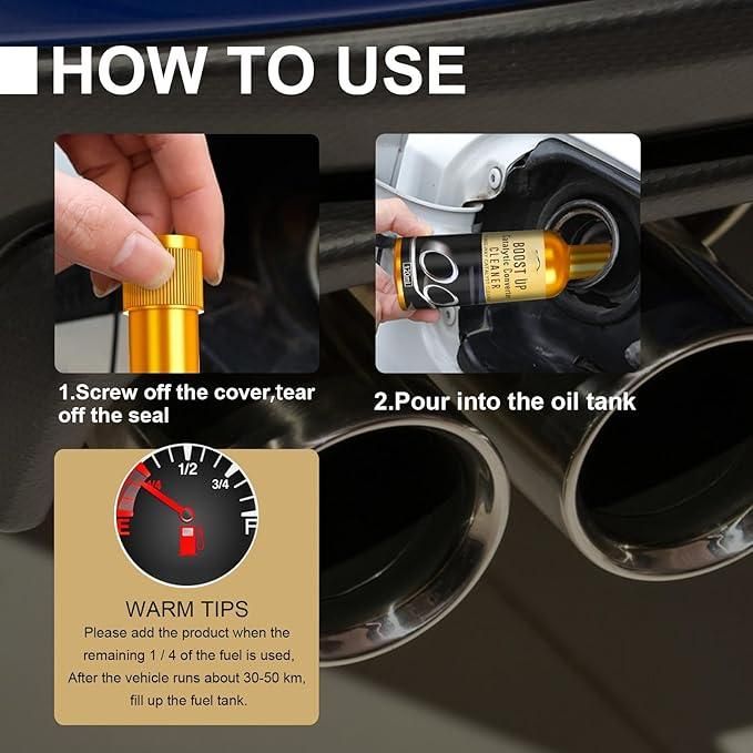 Boot Up Converter & Fuel Injector Cleaner (100ml) is a precision-engineered additive formulated to restore and maintain optimal fuel injector performance. By effectively dissolving carbon deposits and contaminants, it ensures precise fuel atomization and combustion. This cleaner enhances engine efficiency, reduces emissions, and prevents knocking, contributing to smoother operation and improved fuel economy. Suitable for regular maintenance, it supports long-term engine health and consistent power output.