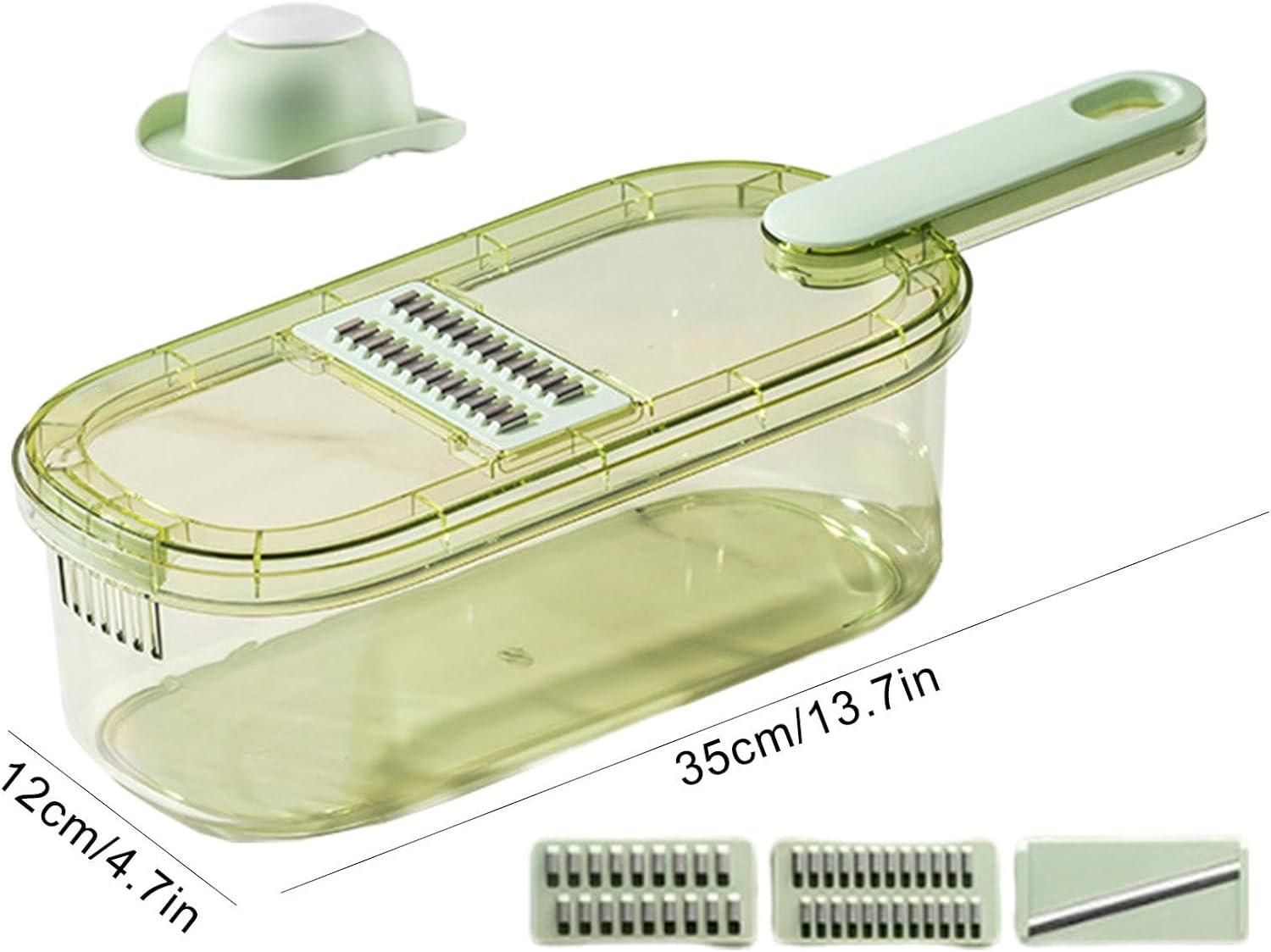 This professional-grade vegetable slicer features precision-engineered blades that deliver consistent, uniform cuts with minimal effort. The hardened stainless steel construction ensures longevity while maintaining optimal sharpness. Multiple thickness settings allow for versatile food preparation, from delicate garnishes to substantial pieces. The ergonomic design incorporates a comfortable grip and stable base to enhance control and safety during intensive culinary tasks.