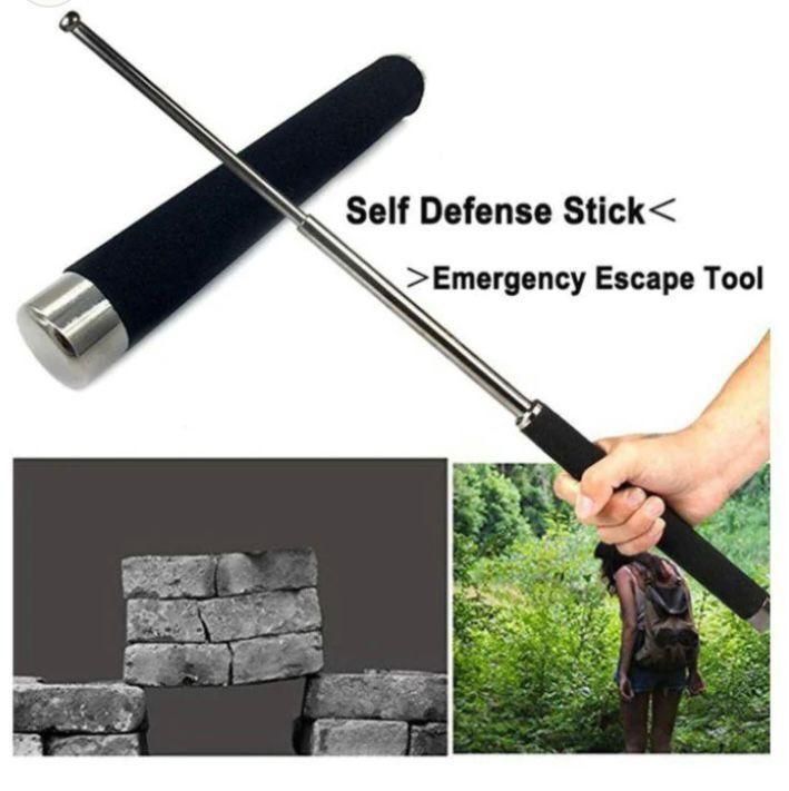 This professional-grade telescopic pointer offers dual functionality as both a presentation tool and self-defense stick. Featuring a durable metal construction with an extendable and retractable design, it provides convenient portability while maintaining structural integrity. The ergonomic grip ensures comfortable handling during extended use, making it ideal for educators, presenters, and individuals seeking a discreet security option.