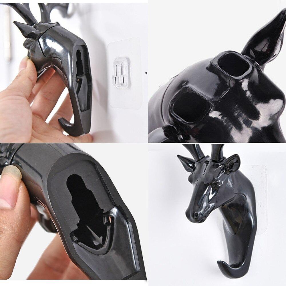 The Self Adhesive Deer Head Hanging Hook combines elegant design with practical functionality. Easy to install without drilling, this hook adheres securely to smooth surfaces, providing a reliable spot to hang keys, light bags, or decorative items. Its unique deer head shape adds a refined touch to any room, making it both a stylish and efficient organizational accessory. Ideal for enhancing your home or office space with minimal effort.