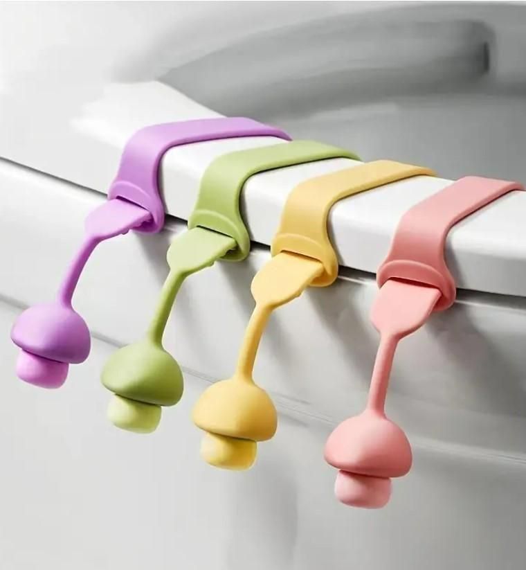 This set of four silicone toilet seat lifters provides a practical and sanitary way to lift toilet seats without direct hand contact. Crafted from high-quality, flexible silicone, these lifters are easy to attach and maintain, promoting better hygiene in any bathroom setting. Their durable design ensures long-lasting use, making them an essential accessory for both residential and commercial restrooms.
