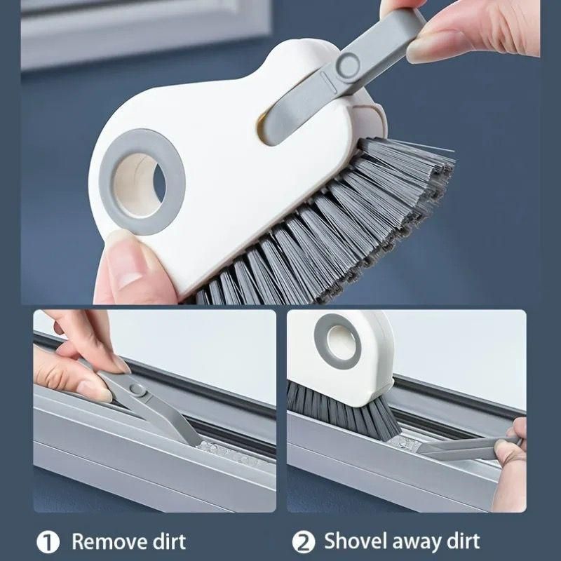 Engineered with specialized bristle technology, this Track Cleaning Brush effectively extracts embedded particles and residue from track systems. The precision-angled head accesses hard-to-reach crevices while the reinforced construction withstands repeated use in demanding environments. Essential for maintaining optimal functionality and preventing premature wear in sliding door mechanisms, rail guides, and industrial tracking components.