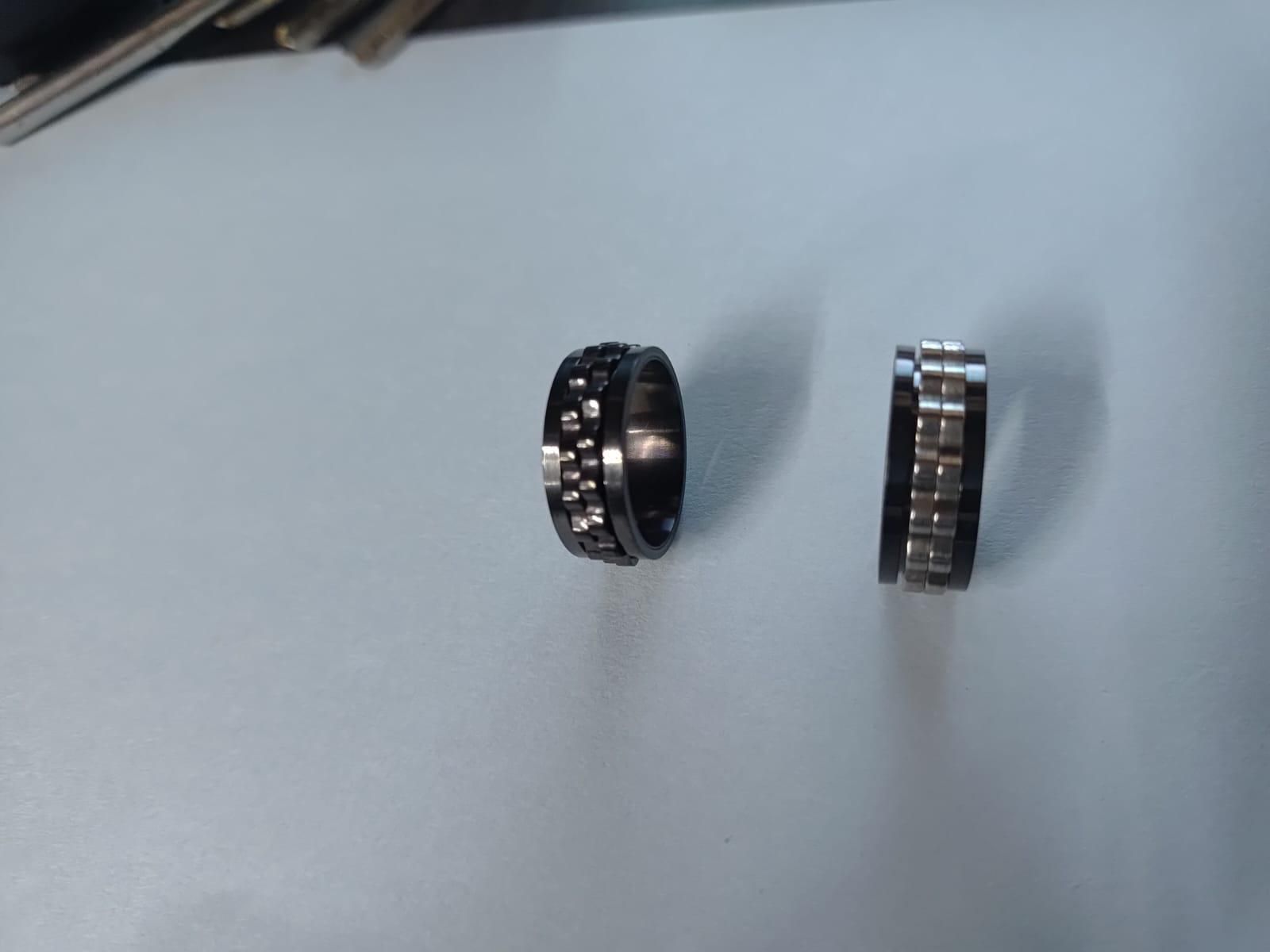 Precision-crafted stainless steel rings designed specifically for men, featuring corrosion-resistant properties and durable construction. This convenient pack of two offers versatile styling options for everyday wear or special occasions. The hypoallergenic material ensures comfort for sensitive skin while maintaining its polished appearance over time.