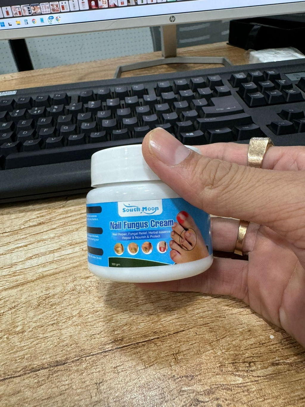 This professional-grade Nail Fungus Treatment Cream delivers targeted therapy for fungal nail infections. Each pack contains two 100gm tubes of our proprietary formula designed to eliminate pathogens while strengthening nail structure. The concentrated active ingredients penetrate the nail bed to address infection at its source, helping to reduce discoloration, brittleness, and thickness. Dermatologically tested and developed based on clinical research to provide effective, long-lasting relief from nail fun