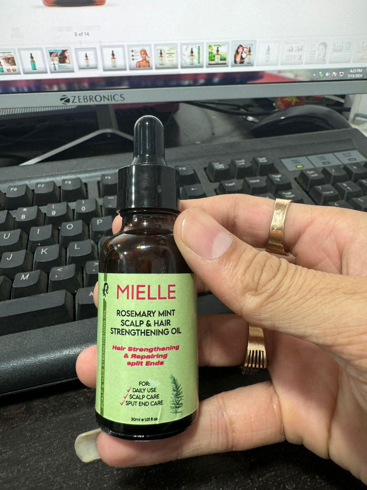 This clinically-formulated dual-pack contains two 30ml bottles of our specialized Rosemary Mint oil treatment. The proprietary blend combines rosemary extract to stimulate follicular activity with mint derivatives that enhance microcirculation at the scalp level. Studies indicate regular application strengthens hair structure, reduces premature shedding, and promotes increased density. Ideal for addressing early-stage thinning and compromised hair integrity.