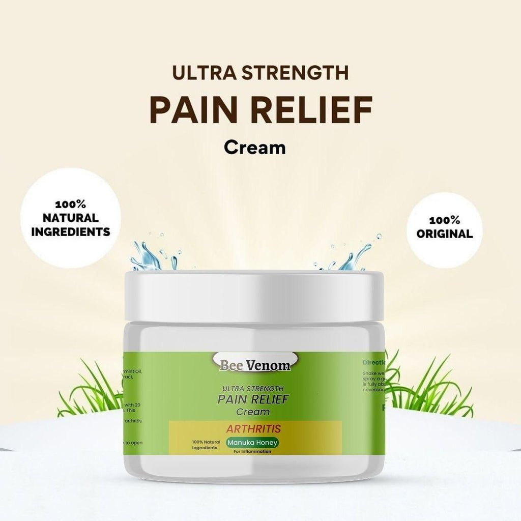 Bee Venom Ultra Strength Pain Relief Cream combines the natural anti-inflammatory properties of bee venom with a powerful formulation to provide effective relief from muscle and joint pain. Each 100-gram tube delivers deep-penetrating action to reduce swelling and discomfort, making it suitable for chronic pain management and acute injuries. This pack of three ensures you have a reliable supply for ongoing pain control and recovery support.