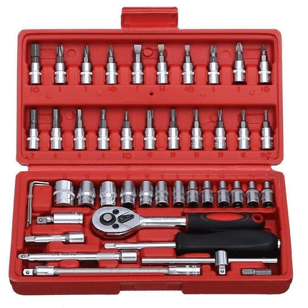 The 46 in 1 Tool Kit New Tool Set is a versatile and comprehensive collection designed for precision and efficiency. Featuring a wide range of screwdriver bits and tools, it caters to various repair and assembly needs, making it ideal for professionals and hobbyists. Its compact design ensures easy portability and organized storage, allowing you to tackle tasks with confidence and accuracy.