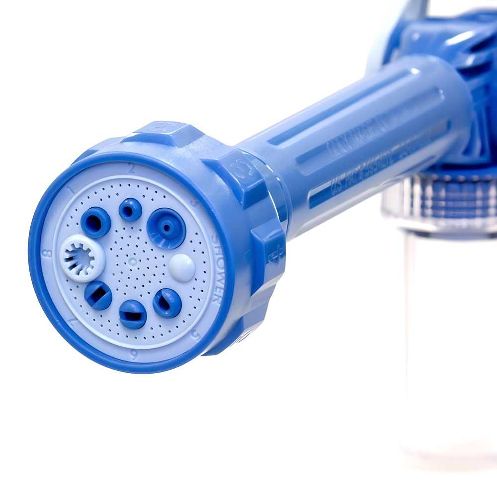 Spray Gun- 8 in 1 Turbo Spray Gun For Gardening, Car & Home Cleaning

Transform your cleaning routine with the 8-in-1 Turbo Spray Gun, engineered for versatile performance across gardening, automotive care, and household cleaning tasks. Its adjustable pressure settings and multiple spray patterns deliver precise water distribution for optimal efficiency. The ergonomic grip reduces hand fatigue during extended use, while the durable construction ensures long-lasting reliability in various environmental condi