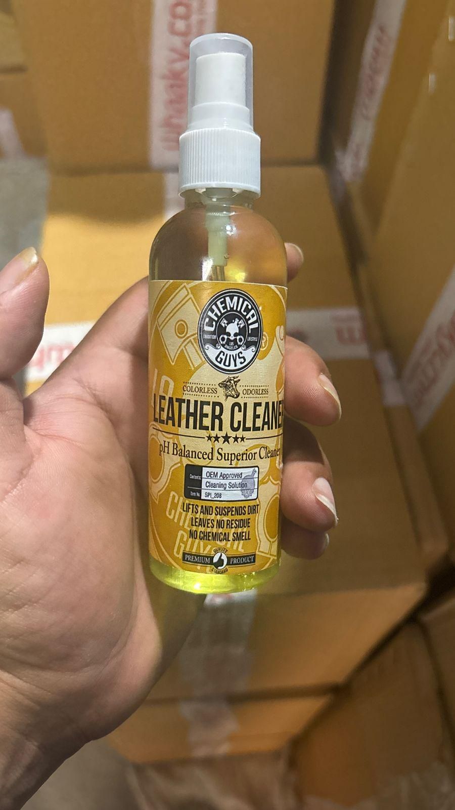 This Leather Cleaner Scent is expertly crafted to gently cleanse and refresh leather surfaces without causing damage. It effectively removes dirt and grime while maintaining the leather’s natural texture and durability. Suitable for use on furniture, car interiors, and accessories, it leaves a subtle, refined fragrance that enhances the leather’s appeal. Preserve and extend the life of your leather items with this professional-grade cleaner.