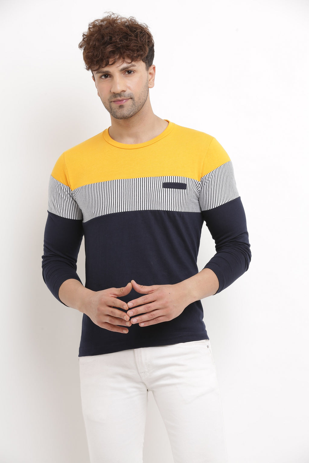 Stay comfortable and stylish with our Mena Casual Cotton Printed T-shirt. Made with high-quality cotton, this t-shirt offers a soft and breathable fabric for all-day wearability. The eye-catching print adds a touch of personality to any outfit. Perfect for casual occasions, this t-shirt is a must-have in your wardrobe.