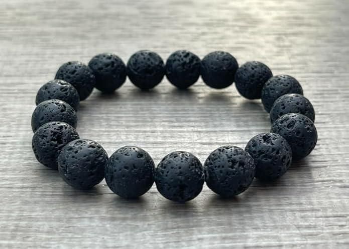 Introducing our Natural Lava Rock Bracelet, made from genuine volcanic rock, perfect for everyday wear. With its unique texture and natural healing properties, this bracelet will add a touch of style and wellness to your wrist. Made of quality materials and crafted with precision, this is a must-have accessory.