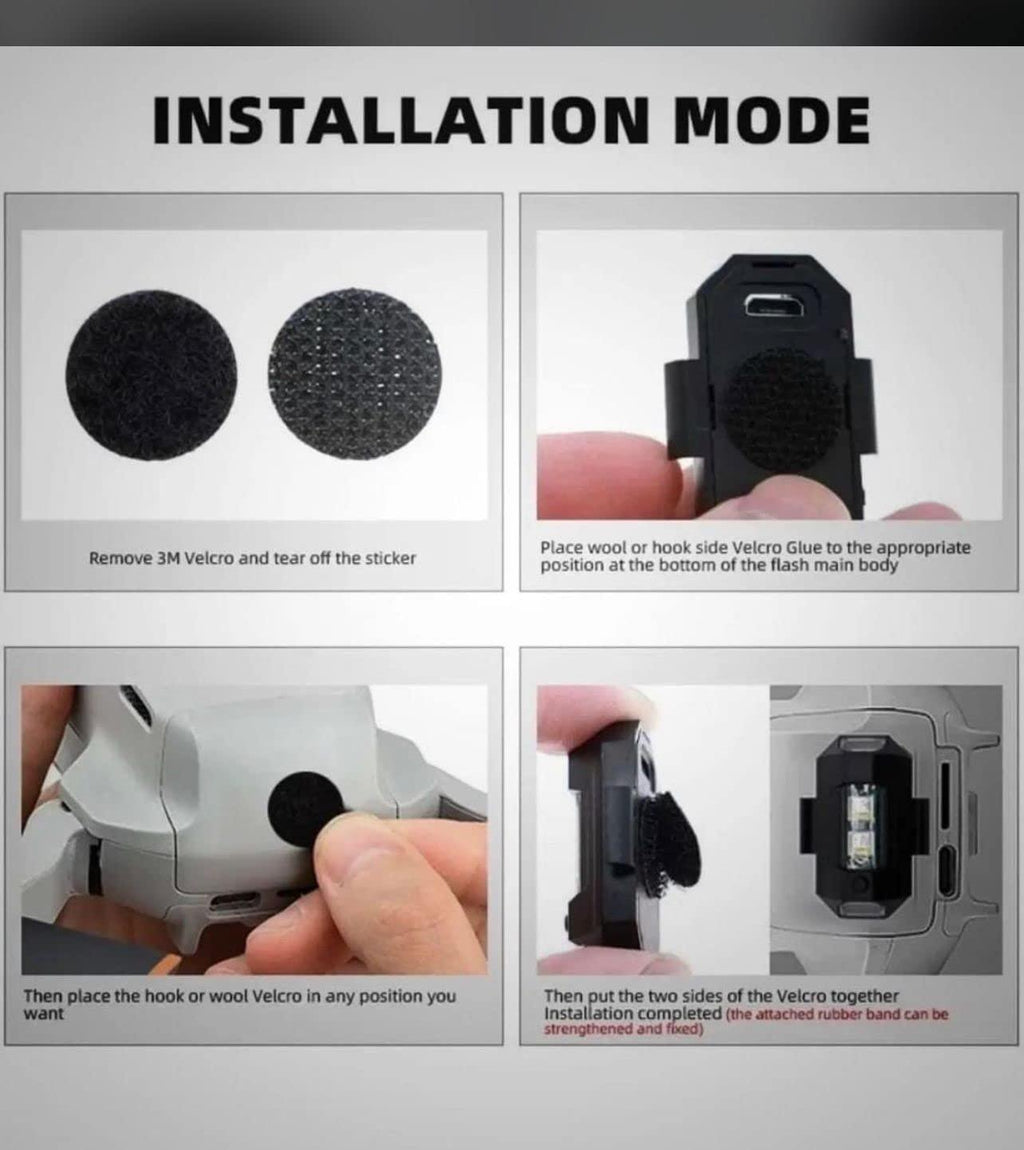 Enhance your vehicle's visibility and safety with this versatile LED strobe light, designed for bikes, cars, cycles, and drones. Its bright, energy-efficient LEDs deliver powerful strobe effects that attract attention in various conditions, improving awareness on the road or in the air. Compact and easy to install, this strobe light offers reliable performance for both daytime and nighttime use, making it an essential accessory for safer travel and operation.