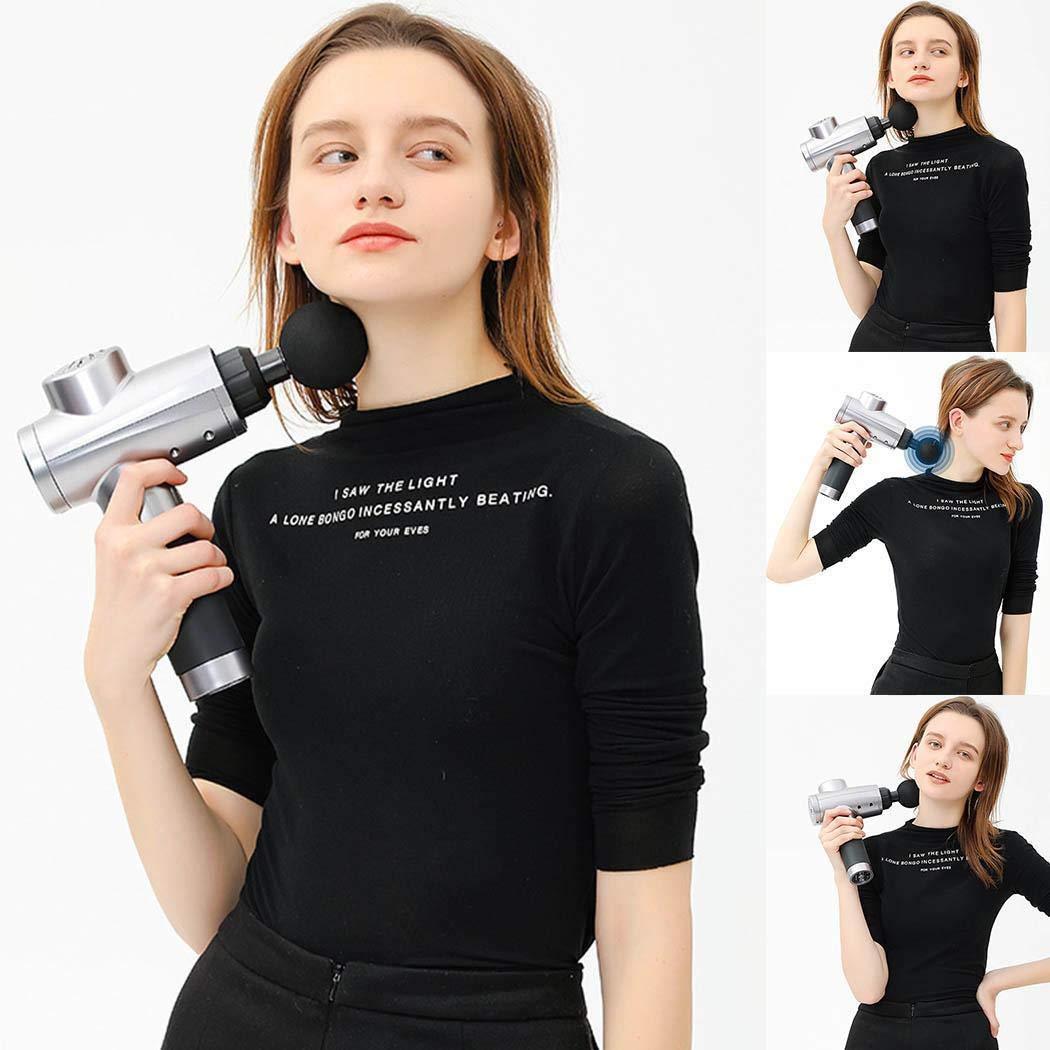The Fascial Gun Massager utilizes percussive therapy technology to target deep muscle tissue and fascial networks. Its calibrated frequency settings deliver precise oscillations that effectively release myofascial tension, enhance blood flow, and accelerate post-exercise recovery. Engineered with multiple attachment heads for targeted treatment of various muscle groups, this professional-grade device offers therapeutic benefits previously available only in clinical settings. Biomechanically designed for opt