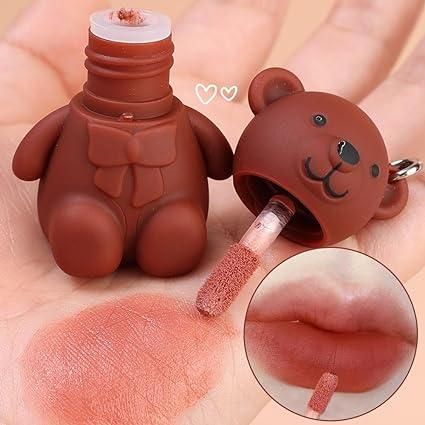 This innovative 2-in-1 Keychain Bear Matte Lipstick combines functionality with style, offering two assorted matte lipsticks in charming bear-shaped containers. The precision-formulated matte finish provides long-lasting color without excessive shine. Each compact unit attaches conveniently to keys or bags, ensuring your preferred shade is always accessible. The set includes two complementary colors, selected to enhance various skin tones and occasions.