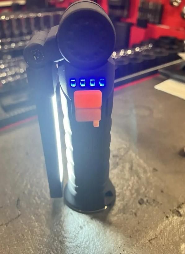 This Magnetic LED COB Light combines high-efficiency illumination with a rechargeable USB power source, ensuring long-lasting and eco-friendly use. Its strong magnetic base enables secure attachment to metal surfaces, facilitating hands-free operation in various settings such as workshops, automotive repairs, and camping. Designed for durability and portability, this compact light delivers consistent brightness and convenience for professional and everyday tasks.