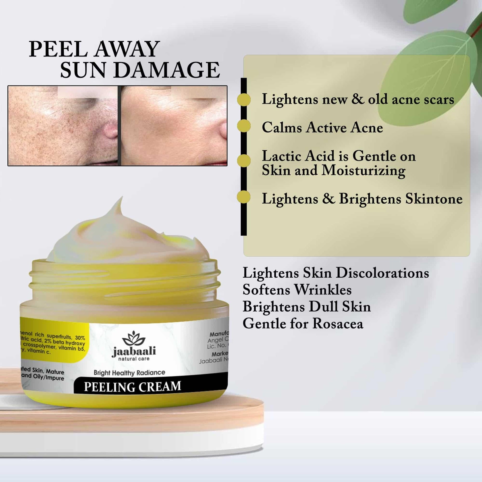This professional-grade Bright Healthy Radiance Peeling Cream (90gm) utilizes specialized exfoliating compounds to gently dissolve surface impurities and stimulate cellular turnover. The concentrated formula works to visibly improve skin clarity, minimize hyperpigmentation, and enhance overall luminosity. Clinical studies indicate improved skin texture and tone with consistent application, making it an essential component in advanced skincare regimens.