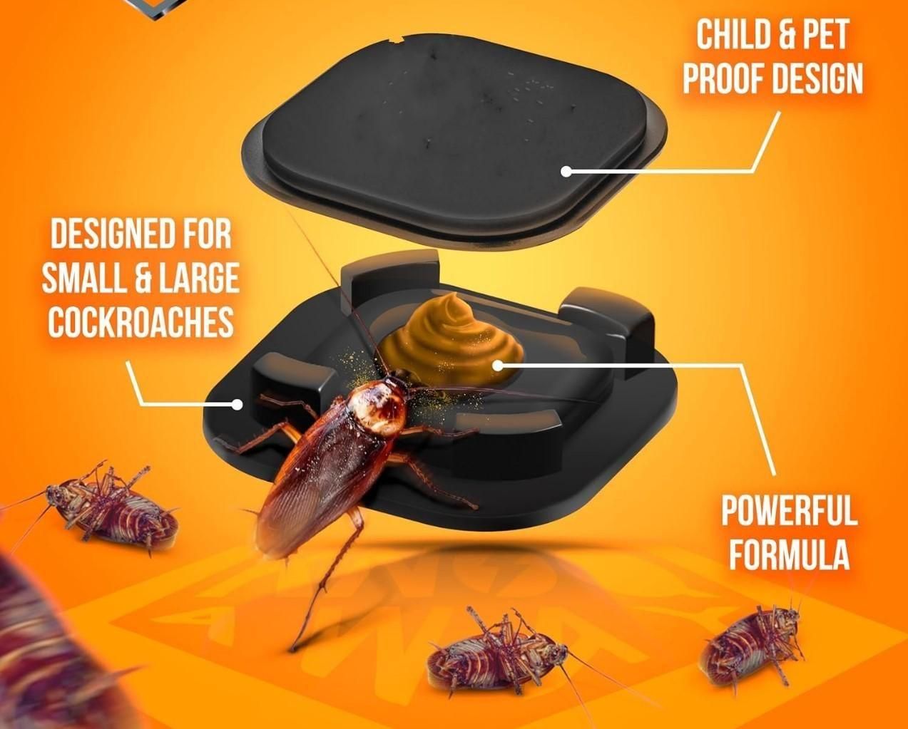 Our Anti Cockroach Station delivers professional-grade pest control with six strategically designed bait traps. The advanced formula attracts cockroaches to consume the bait, which they then carry back to their colonies, eliminating entire populations. These discreet stations target hard-to-reach areas where cockroaches breed and hide, providing continuous protection for up to three months. Ideal for comprehensive household pest management.