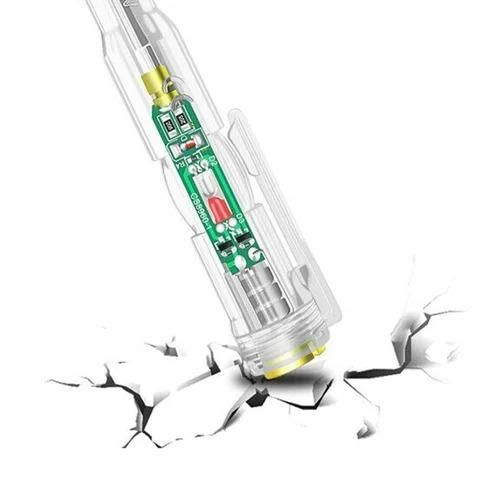 This Multifunction Dual LED AC-DC Tester Pen is your reliable companion for all electrical testing needs. Featuring distinct LED indicators for both AC and DC current detection, it provides clear visual feedback for safer electrical work. Compact and easy to use, this versatile tool helps prevent electrical accidents while offering precise voltage detection. Perfect for professionals and home users who want to ensure electrical safety with confidence.