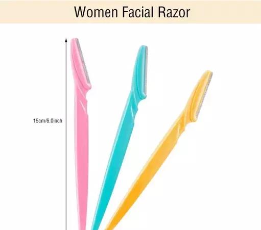 Achieve salon-quality eyebrow shaping at home with our precision Eyebrow Razor. Designed for painless facial hair removal, this ergonomic tool offers exceptional control for defining perfect brows. The ultra-sharp blade ensures clean, precise results while the safety guard prevents nicks and cuts. Ideal for touch-ups between professional appointments or complete at-home grooming.