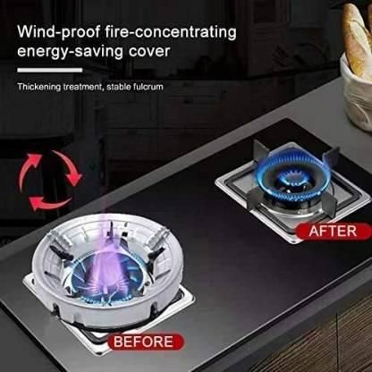 This Gas Stove Fire & Windproof Saving Stand features precision-engineered barriers that shield cooking flames from wind disruption while maximizing thermal efficiency. The strategic design redirects and concentrates heat upward, reducing gas consumption by up to 30% during cooking operations. Fabricated from high-grade heat-resistant materials, it maintains structural integrity through repeated heating cycles while providing stable support for various cookware sizes.