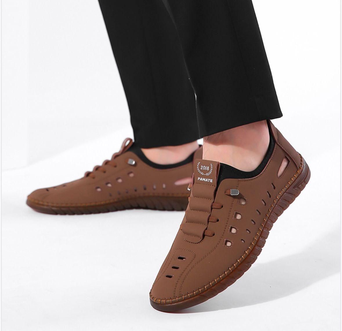 These Men's Stylish Laser Cut Tan Casual Shoes are expertly crafted to provide both comfort and style. The laser cut design adds a modern and unique touch, while the tan color is versatile and easy to pair with any outfit. You can confidently walk all day with these fashionable and breathable shoes.
