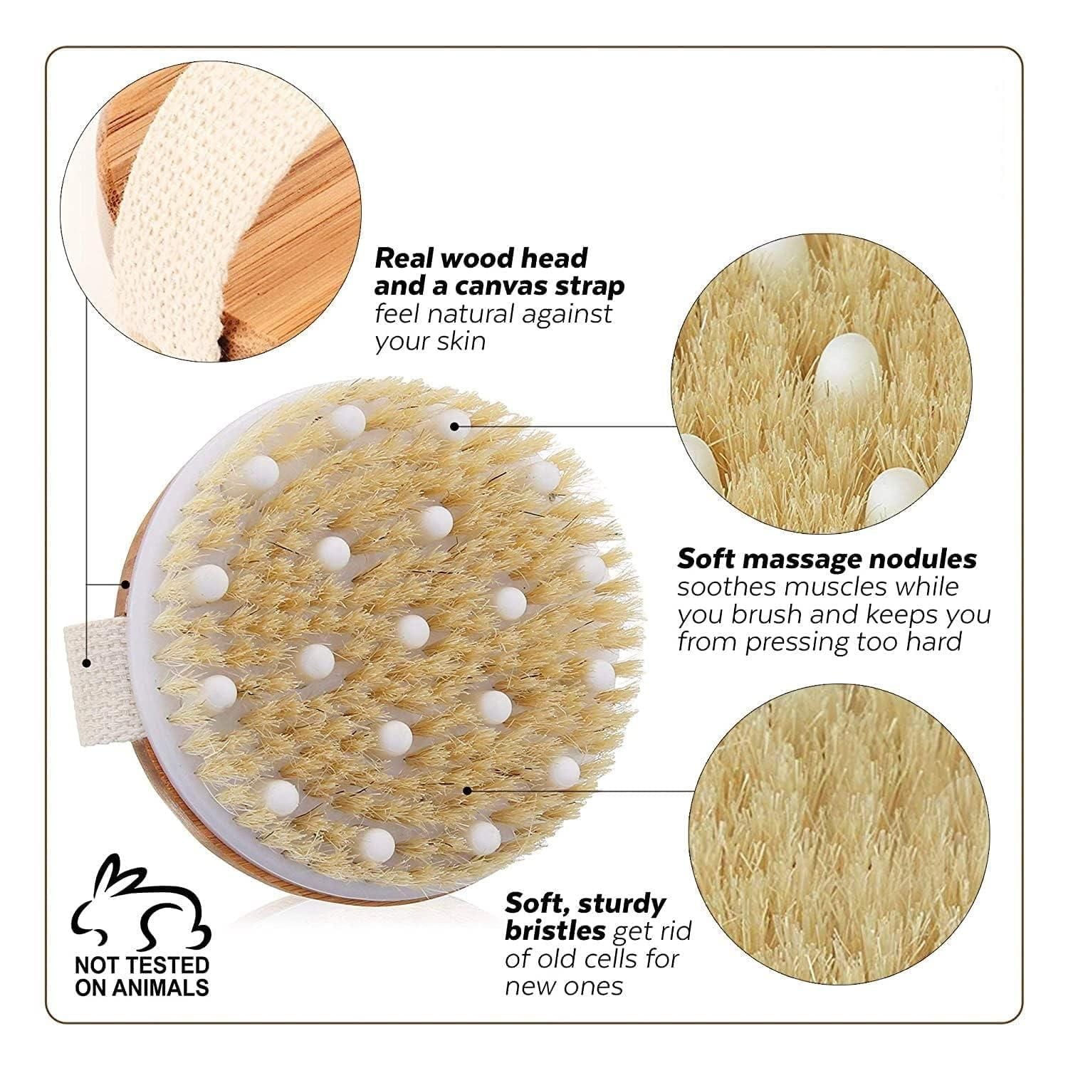 Our Wooden Bath Brush offers a gentle yet effective way to cleanse and exfoliate your skin. Made from quality natural wood, it features soft bristles that stimulate circulation while removing dead skin cells. The comfortable handle provides excellent grip even when wet, making your daily bathing routine more enjoyable and beneficial for your skin's health.