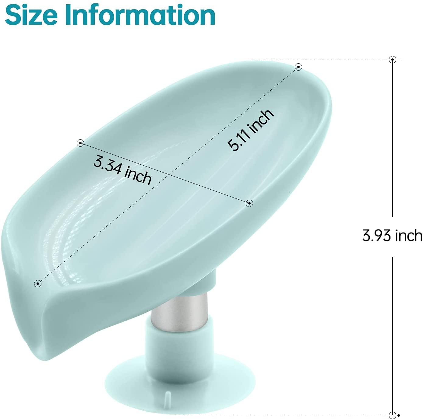 This leaf-shaped soap holder features a self-draining design that prevents water accumulation, keeping your soap dry and extending its lifespan. Crafted for both functionality and aesthetic appeal, it adds a natural touch to your bathroom or kitchen while maintaining hygiene and reducing soap waste. Its durable construction ensures long-lasting use and easy cleaning. Ideal for those seeking an efficient and stylish soap storage solution.