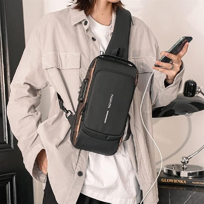 This expertly crafted sling bag offers a unisex design that balances style and practicality. Featuring multiple compartments, it provides organized storage for everyday essentials, while its ergonomic strap ensures comfortable wear throughout the day. Made from durable materials, this sling bag is ideal for urban commuting, travel, or casual outings, delivering both convenience and a refined aesthetic.
