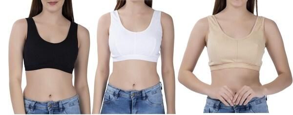 Experience ultimate comfort with our Women's Multicolor Air Bra set. This pack of three features breathable fabric that adapts to your body's contours, providing all-day support without uncomfortable underwires. The moisture-wicking material keeps you cool while the seamless design remains invisible under clothing. Perfect for everyday wear, light exercise, or lounging at home.
