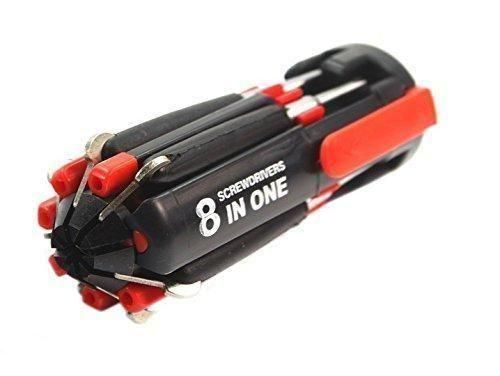 This 8-in-1 screwdriver set features interchangeable bits designed for versatility and precision. Engineered for professionals and DIY enthusiasts alike, it offers a compact solution to handle multiple screw types with ease. The durable construction ensures reliable performance, while the ergonomic handle provides optimal grip and control during use. Ideal for detailed tasks and general repairs, this tool set enhances efficiency and accuracy in every project.