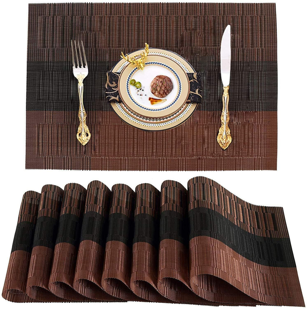 Designed with precision, our Table Mat Brown & Black (Pack of 4) offers superior table protection against heat, scratches, and spills. The dual-tone color scheme complements diverse interior aesthetics while the premium construction ensures longevity. These mats feature non-slip backing for stability and are easily cleanable, making them an essential addition to both casual family meals and formal dining occasions.