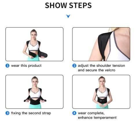 This adjustable back posture corrector is expertly designed to support both women and men in maintaining proper spinal alignment. It effectively reduces slouching by gently pulling the shoulders back, which helps relieve pain and discomfort caused by poor posture. The ergonomic design targets key areas of the back, promoting healthier posture habits during daily activities. Adjustable straps provide a secure, personalized fit, ensuring comfort and consistent use for improved back health over time.