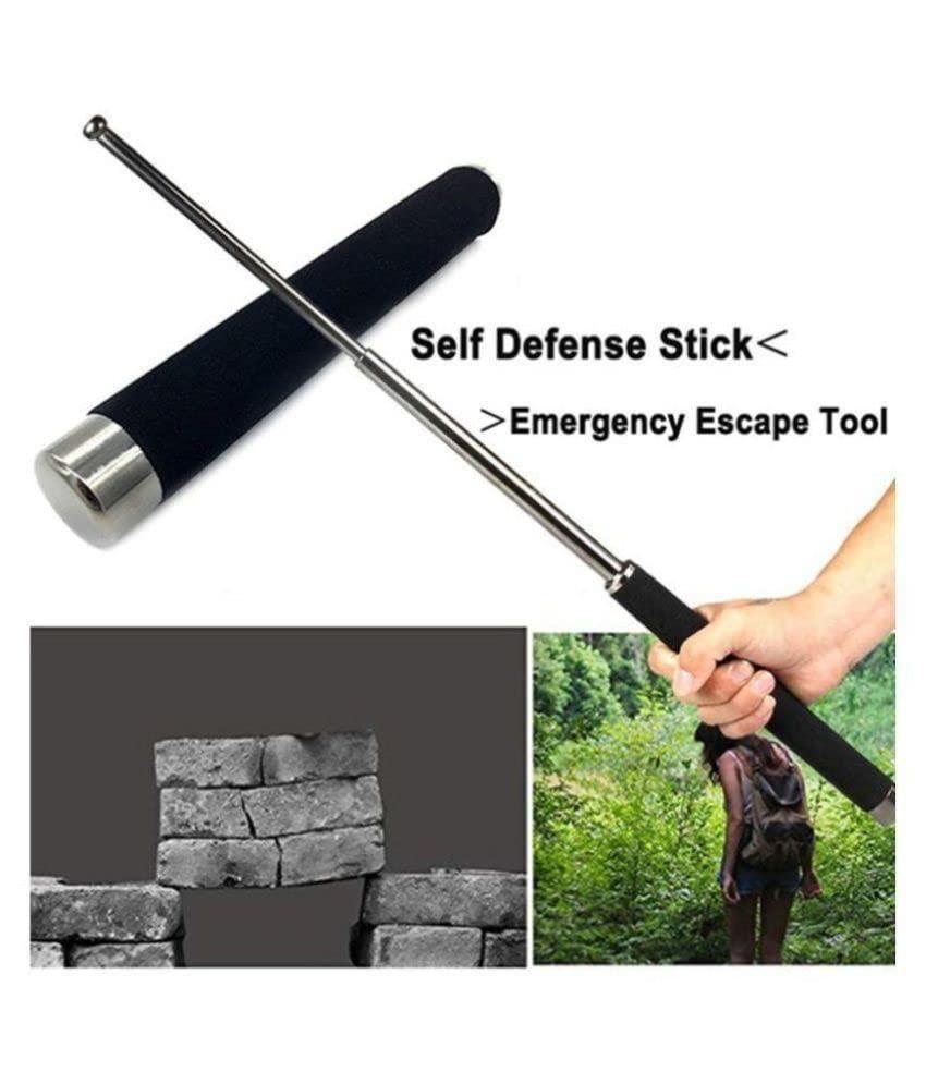 This versatile telescopic tool offers both personal protection and practical functionality. The extendable design allows it to transform from a compact size to full length with a simple motion, making it ideal for self-defense situations or as a pointer during presentations. Crafted with durability in mind, it's lightweight enough to carry comfortably yet sturdy enough to provide reassurance when you need it most. Perfect for travelers, educators, or anyone seeking a multipurpose security accessory.