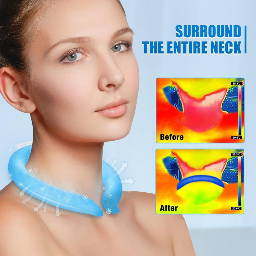 Stay cool and comfortable with the Reusable Neck Cooling Wraps Tube. Designed for repeated use, this wrap provides effective cooling relief by retaining cold temperatures for extended periods. Ideal for outdoor activities, workouts, or hot days, it helps regulate body temperature and reduce heat stress. Its lightweight, flexible design ensures a snug fit around the neck, promoting comfort without restricting movement. Easy to activate and maintain, this cooling wrap is a practical solution for anyone seekin