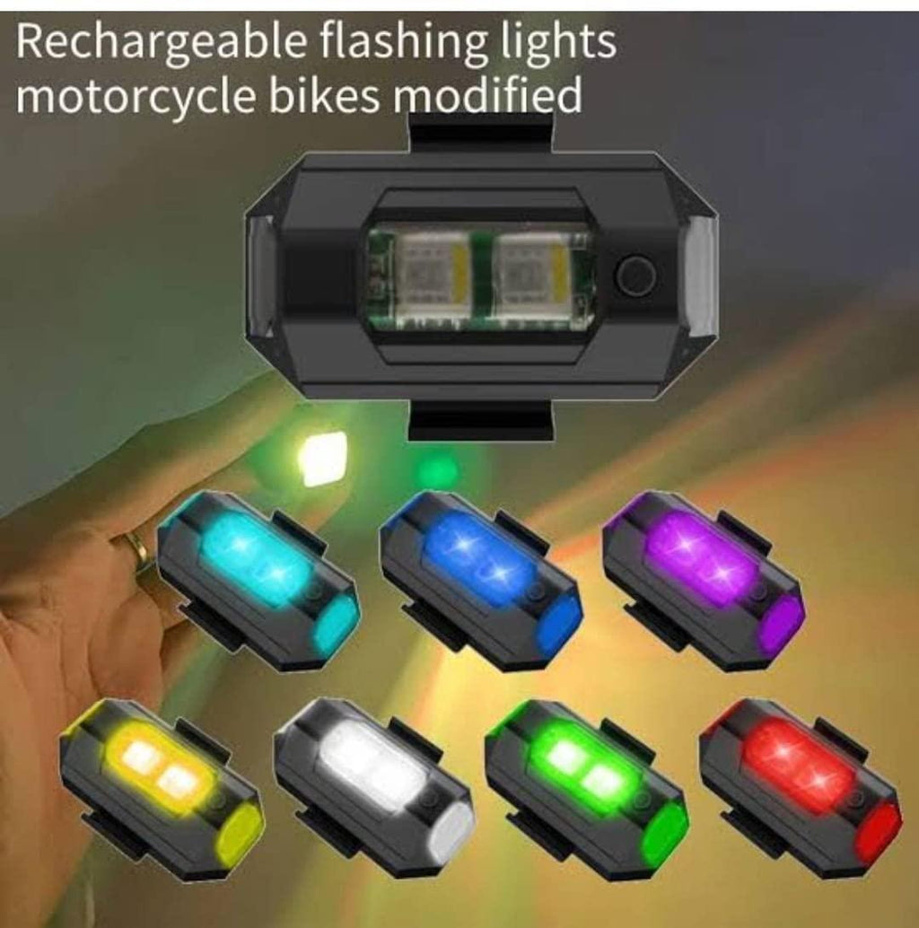 Improve your nighttime riding safety with this pack of two Helmet Exterior Night Signal Lights. Equipped with USB charging, these lights offer convenient power replenishment and consistent brightness. Designed to attach securely to your helmet, they provide clear signaling to enhance your visibility to others on the road. Lightweight and durable, these signal lights are an essential accessory for riders prioritizing safety and reliability during low-light conditions.