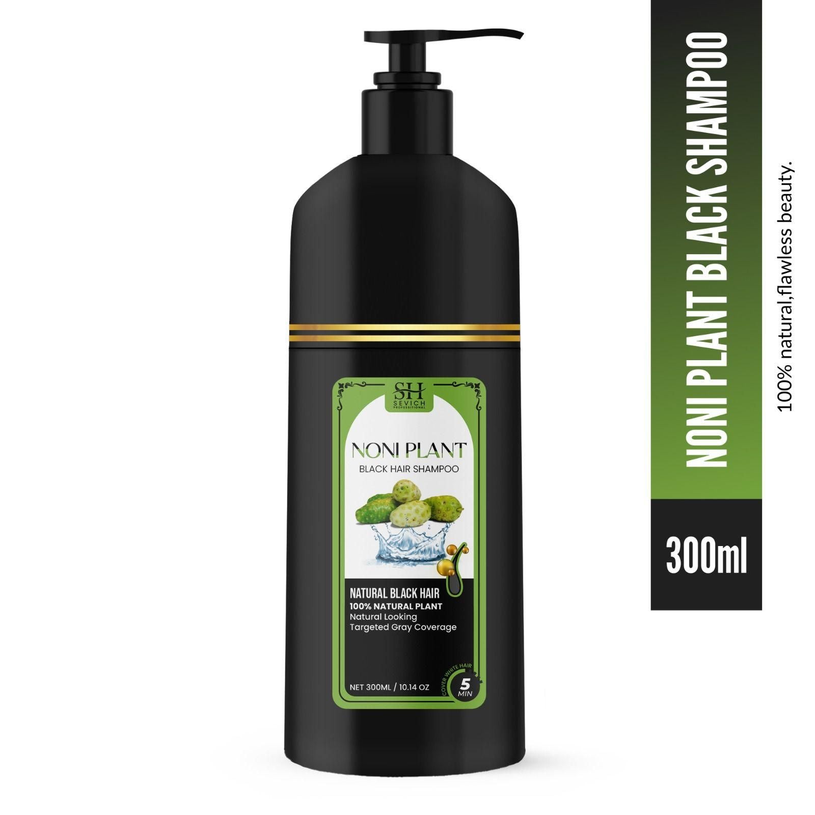 Noniplant Black Hair Shampoo combines advanced color-depositing technology with effective cleansing properties to gradually darken gray hair while maintaining scalp health. This economical dual pack provides 600ml total, ensuring consistent results over extended use. The specialized formula works progressively with each wash, delivering natural-looking black pigmentation without harsh chemicals typically found in permanent dyes.