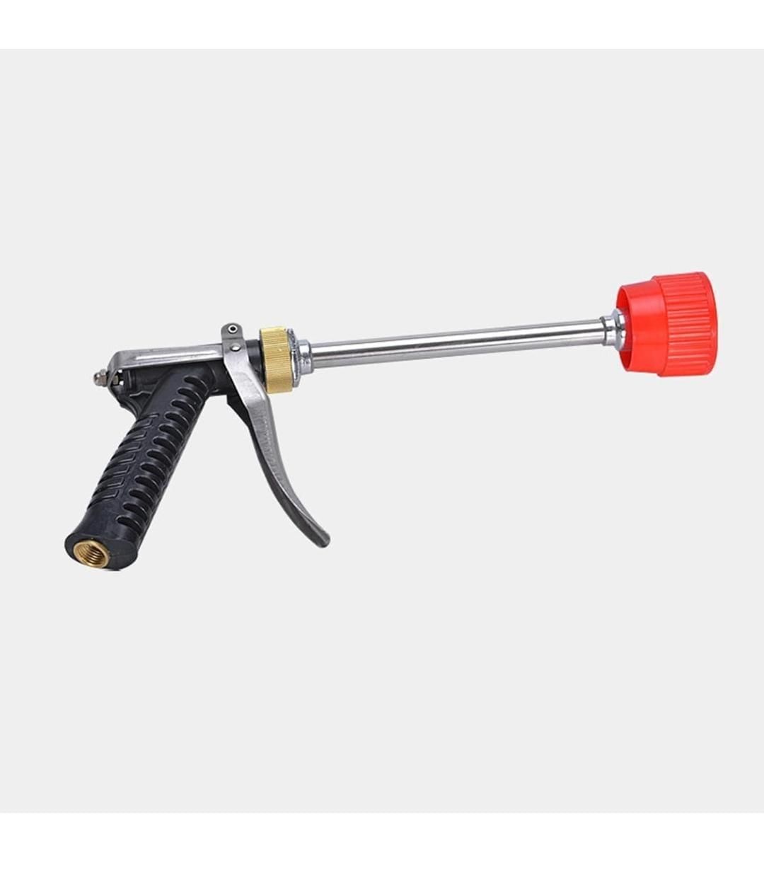 The Agricultural High-Pressure Spray Gun is designed for precise and efficient application of agrochemicals. Its high-pressure mechanism ensures thorough coverage, optimizing pesticide and fertilizer use while minimizing waste. Built with durable materials, this spray gun withstands rigorous field conditions, providing reliable performance for professional agricultural operations. Ideal for enhancing crop protection and improving overall farm productivity.
