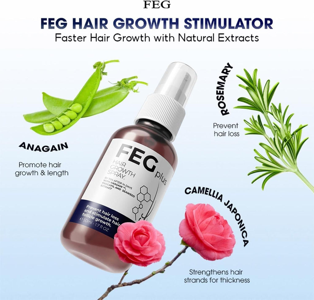 EFGPLUS Hair Growth Spray delivers concentrated follicular nourishment in a precise 50ml formula. This specialized solution utilizes advanced compounds to stimulate dormant hair follicles, enhance microcirculation, and strengthen the hair shaft from root to tip. Clinically developed to address pattern thinning while supporting natural growth cycles for measurably improved density and vitality.