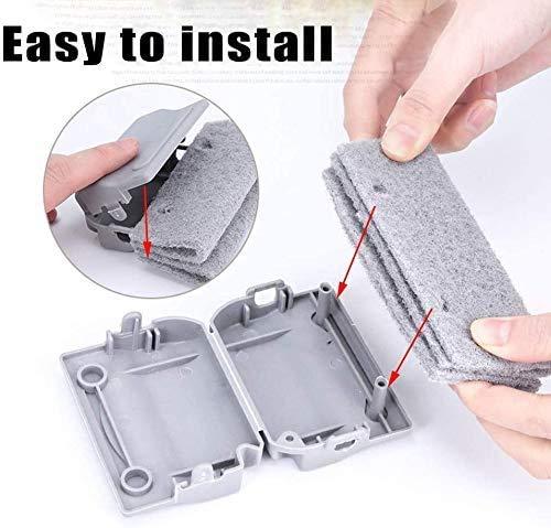 This pack of two multipurpose hand-held window groove cleaning brushes is designed for precise and efficient cleaning of narrow spaces. Their compact size and ergonomic handle allow easy access to window grooves, tracks, and other tight areas, ensuring thorough removal of dust and debris. Durable bristles provide effective scrubbing without damaging surfaces, making these brushes ideal for maintaining cleanliness in hard-to-reach spots with professional results.