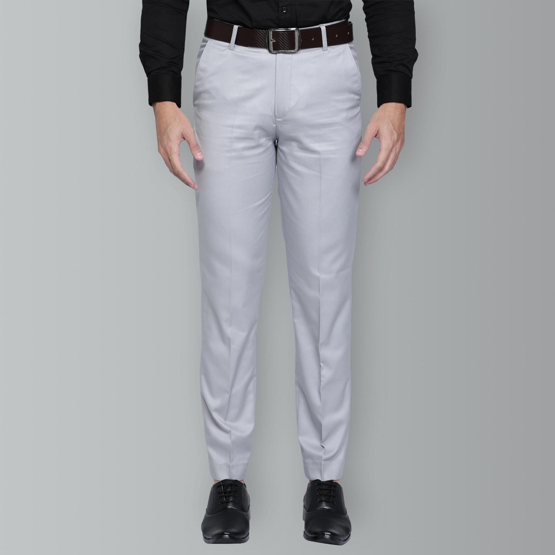 Expertly designed for the modern man, these poly-viscose formal trousers are the ultimate combination of style and comfort. The high-quality fabric drapes effortlessly and offers a professional look, while the blend of materials ensures durability and easy care. Upgrade your formal wardrobe with these must-have trousers.