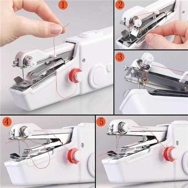 The Stitch Handheld Cordless Portable Sewing Machine combines professional functionality with exceptional mobility. Engineered with precision components, this white compact device delivers reliable stitching without the constraints of power cords. Its ergonomic design facilitates optimal control for various fabric applications, while the battery-powered operation ensures consistent performance during travel or quick repairs. An essential tool for both professional alterations and domestic sewing requirement