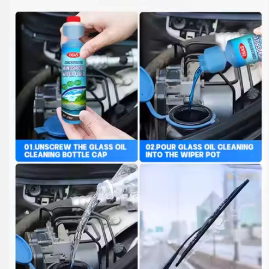 This pack of two concentrated windshield washer fluids offers superior cleaning power to keep your vehicle’s glass spotless. Formulated to effectively dissolve dirt, grease, and road grime, it enhances visibility and driving safety. Easy to dilute for customized use, this fluid also helps prevent streaking and residue buildup, ensuring a clear, streak-free windshield in all weather conditions. Ideal for maintaining optimal glass clarity and performance.