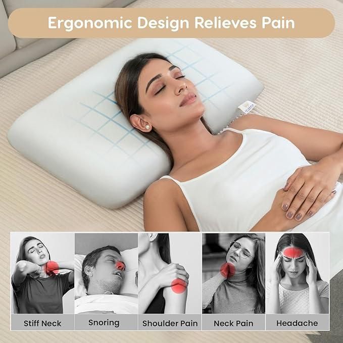 Rest assured with our Memory Foam King Size Pillow, engineered to deliver personalized comfort night after night. The responsive memory foam gently cradles your head and neck, adapting to your unique sleeping position while providing consistent support. Wake up refreshed and rejuvenated as this pillow helps reduce pressure points and promotes healthy spinal alignment for a truly restorative sleep experience.