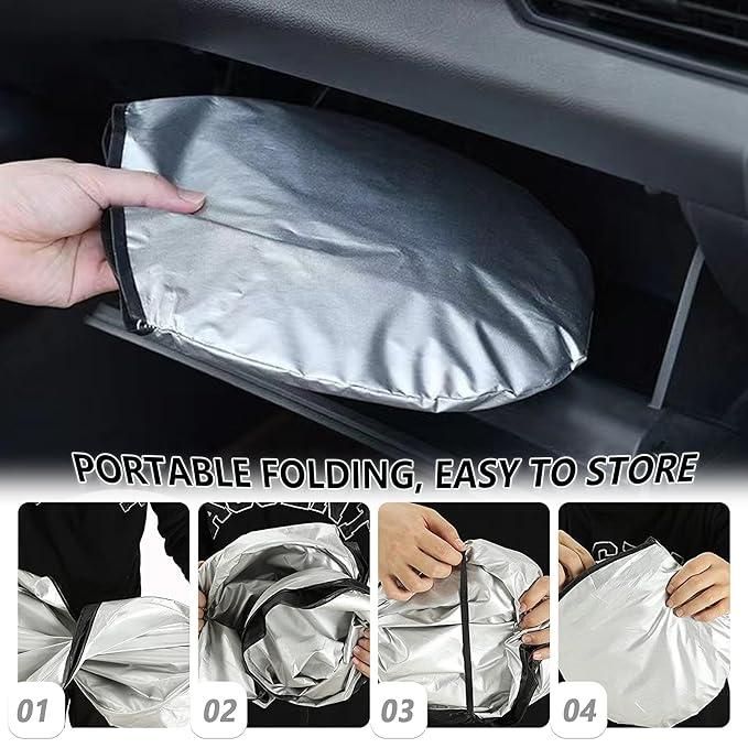 The Folding Car Window Sunshade Cover is designed to provide superior sun protection, reducing heat buildup and shielding your car’s interior from harmful UV rays. Its compact, foldable design allows for quick installation and effortless storage, making it a practical solution for daily use. Engineered for durability and ease of use, this sunshade enhances driving comfort while preserving your vehicle’s interior condition.
