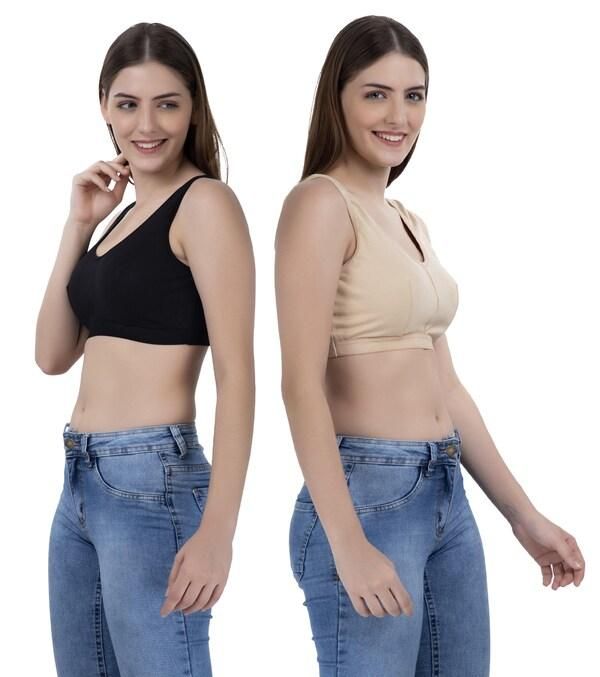 Experience ultimate comfort with our Women's Multicolor Air Bra set. This pack of three features breathable fabric that adapts to your body's contours, providing all-day support without uncomfortable underwires. The moisture-wicking material keeps you cool while the seamless design remains invisible under clothing. Perfect for everyday wear, light exercise, or lounging at home.