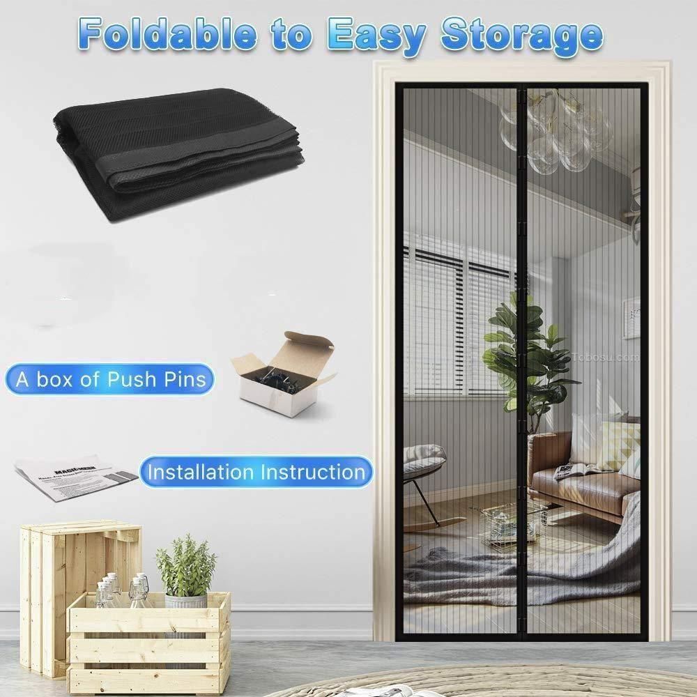 Protect your home from unwanted insects with our Magnetic Foldable Anti Mosquito Door Curtains. This practical pack of 2 mesh screen nets creates an effective barrier against mosquitoes while maintaining airflow throughout your home. The convenient magnetic design automatically closes behind you, ensuring continuous protection. Simple to install and remove, these curtains are the perfect solution for keeping your living space bug-free without sacrificing ventilation.